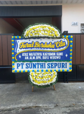 Papan Bunga Duka di Elikobal