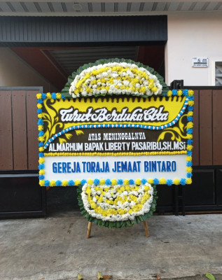 Papan Bunga Duka di Elikobal